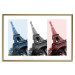 Poster Paris Collage - Three Photos of the Eiffel Tower in the National Colors of France 144799 additionalThumb 25