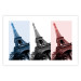 Poster Paris Collage - Three Photos of the Eiffel Tower in the National Colors of France 144799 additionalThumb 23