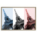 Poster Paris Collage - Three Photos of the Eiffel Tower in the National Colors of France 144799 additionalThumb 22