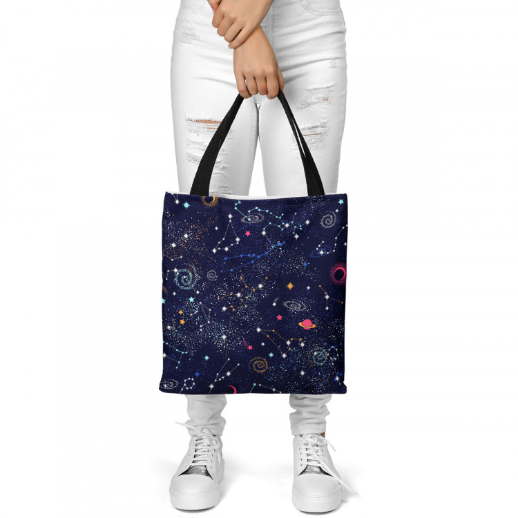 Shoppingväska Cosmic constellations - constellations, stars and planets in the sky 147599 additionalImage 2