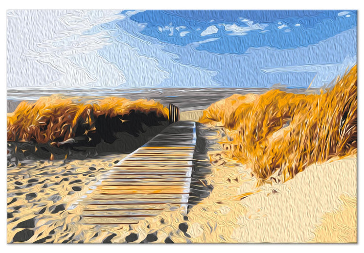 Paint by number Seaside View - Summer Beach Landscape With Golden Sand 149799 additionalImage 4