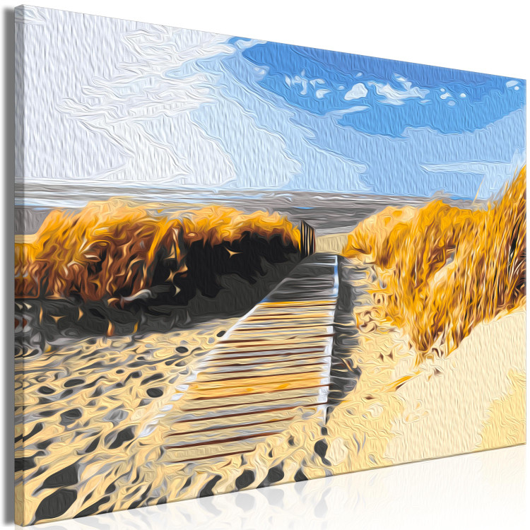 Paint by number Seaside View - Summer Beach Landscape With Golden Sand 149799 additionalImage 5