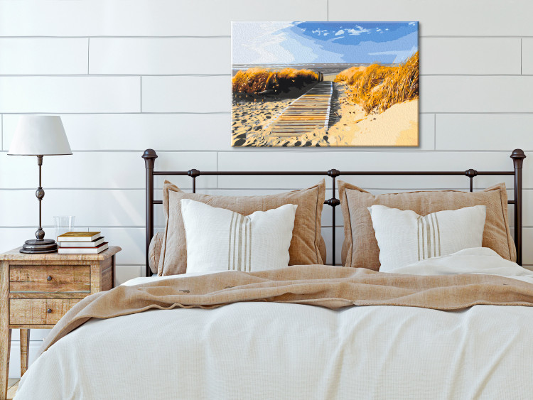 Paint by number Seaside View - Summer Beach Landscape With Golden Sand 149799 additionalImage 2