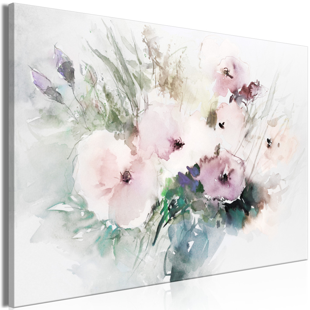 Duży Obraz XXL Bukiet Kwiatów - Malowana Akwarelą Kompozycja Florystyczna [Large Format]
