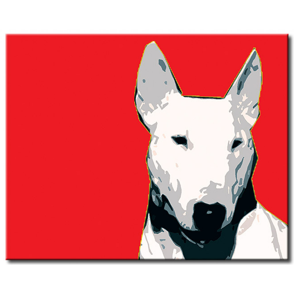 Schilderij  Honden: Bull Terrier