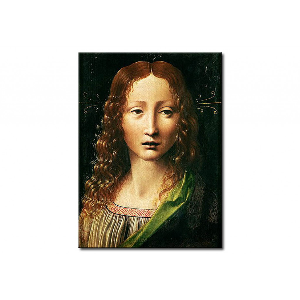 Schilderij  Leonardo Da Vinci: Head Of The Saviour
