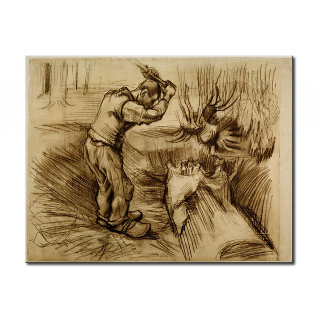 Schilderij  Vincent Van Gogh: Woodcutter