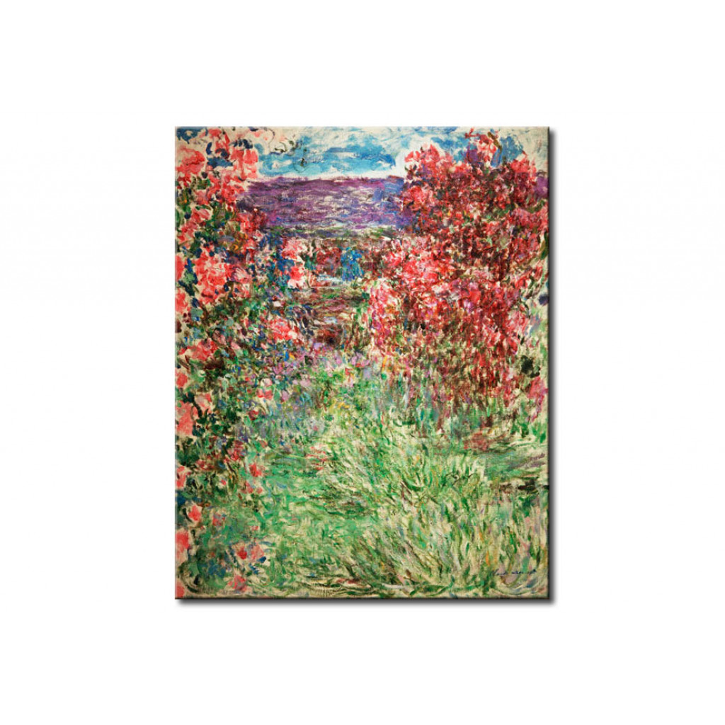 Schilderij  Claude Monet: Das Haus Zwischen Den Rosen
