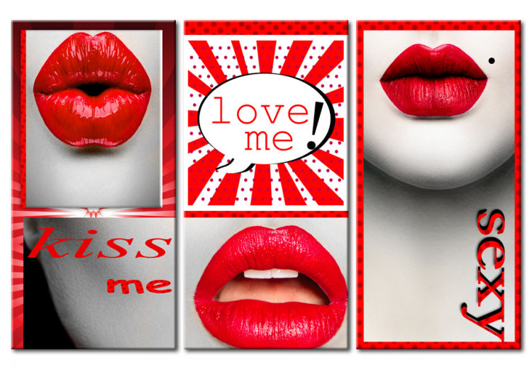 Wandbild Kiss me! Love me! 55699