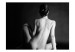 Fototapeta Kobieca sylwetka - zmysłowy czarno-biały akt nagiej kobiety od tyłu 61199 additionalThumb 1