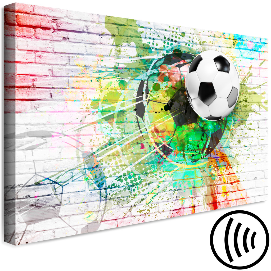 Quadro Pintado Colourful Sport (Football)